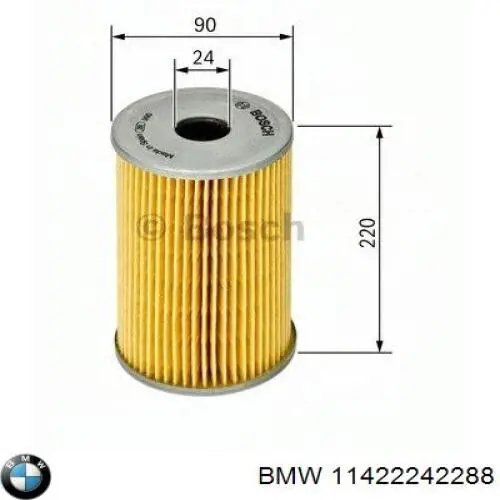 11422242288 BMW масляный фильтр