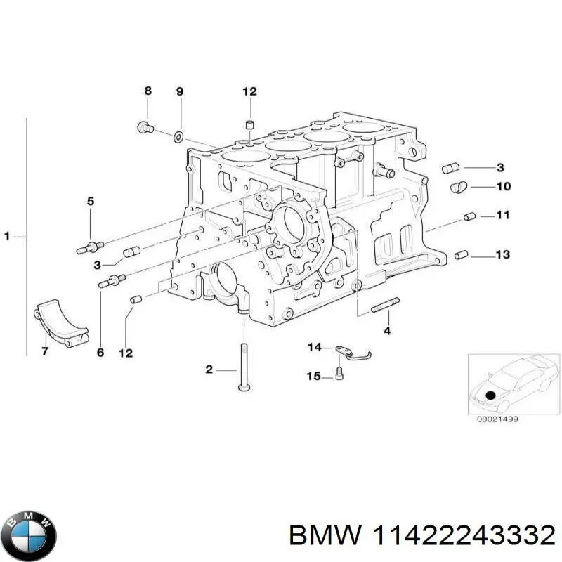 Фильтр очистки масла центробежный BMW 11422243332 цена, от 4.62 USD