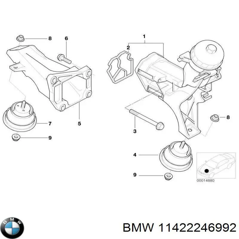 Корпус масляного фильтра 11422246992 BMW