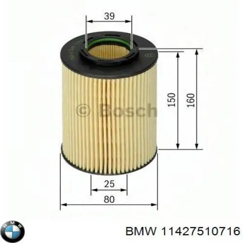 Масляный фильтр 11427510716 BMW