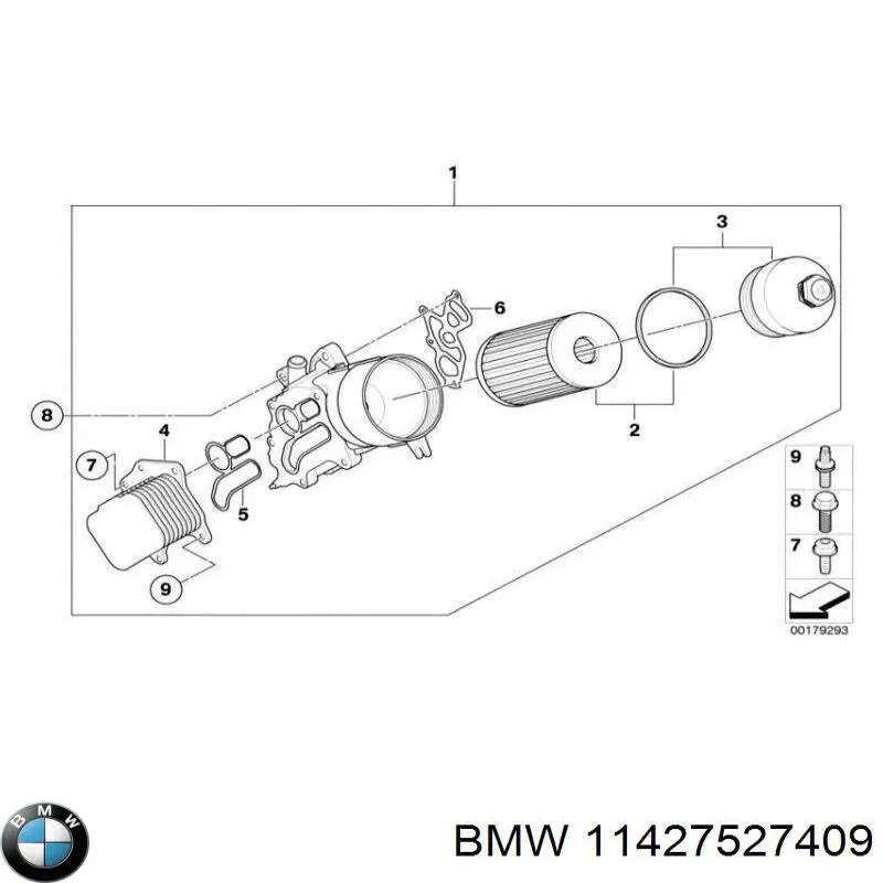 11427527409 BMW vedante do radiador de óleo