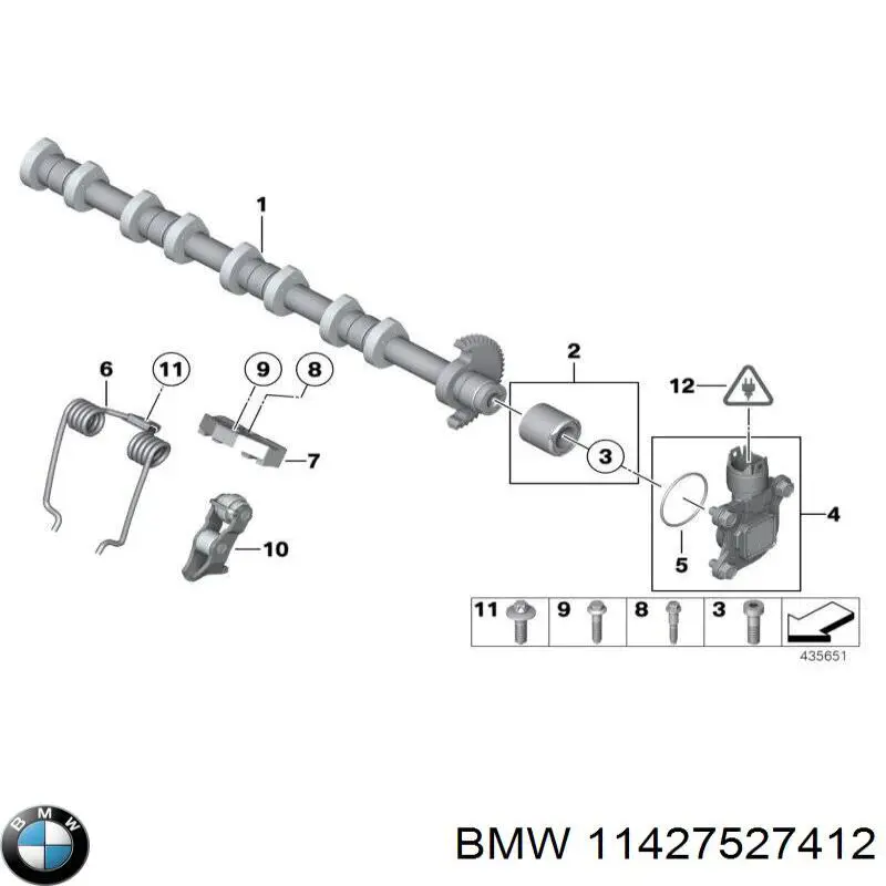 11427527412 BMW комплект прокладок корпуса масляного фильтра