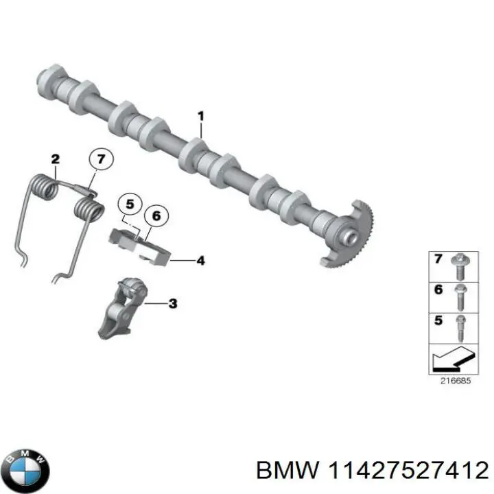 Juego de juntas de la carcasa del filtro de aceite 11427527412 BMW