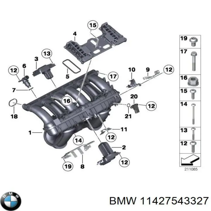  BMW 11427543327 цена, от 2.82 USD
