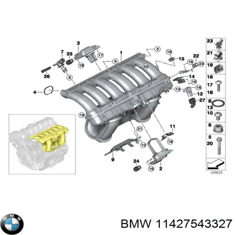 Купить 11427543327 BMW 