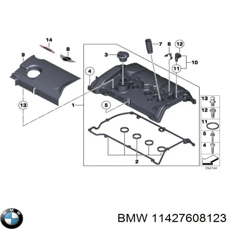 Купить 11427608123 BMW Трубка (шланг) подачи масла к турбине