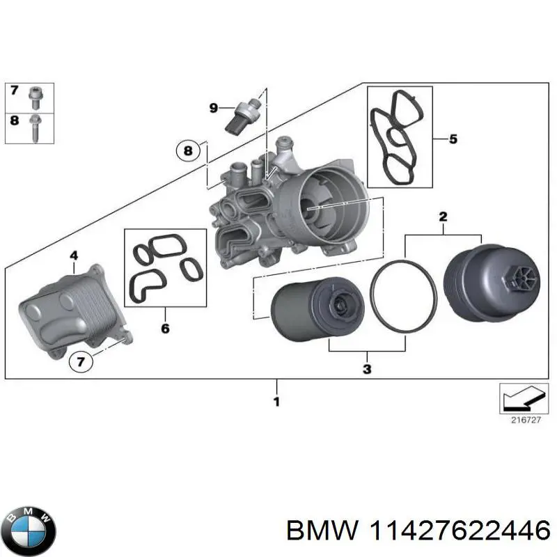 Купить 11427622446 BMW Фильтр центробежный очистки масла
