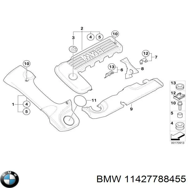 11427788455 BMW прокладка адаптера масляного фильтра