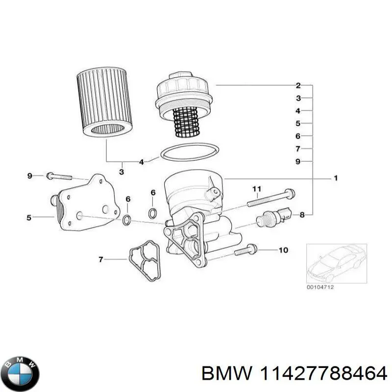 Купить 11427788464 BMW 