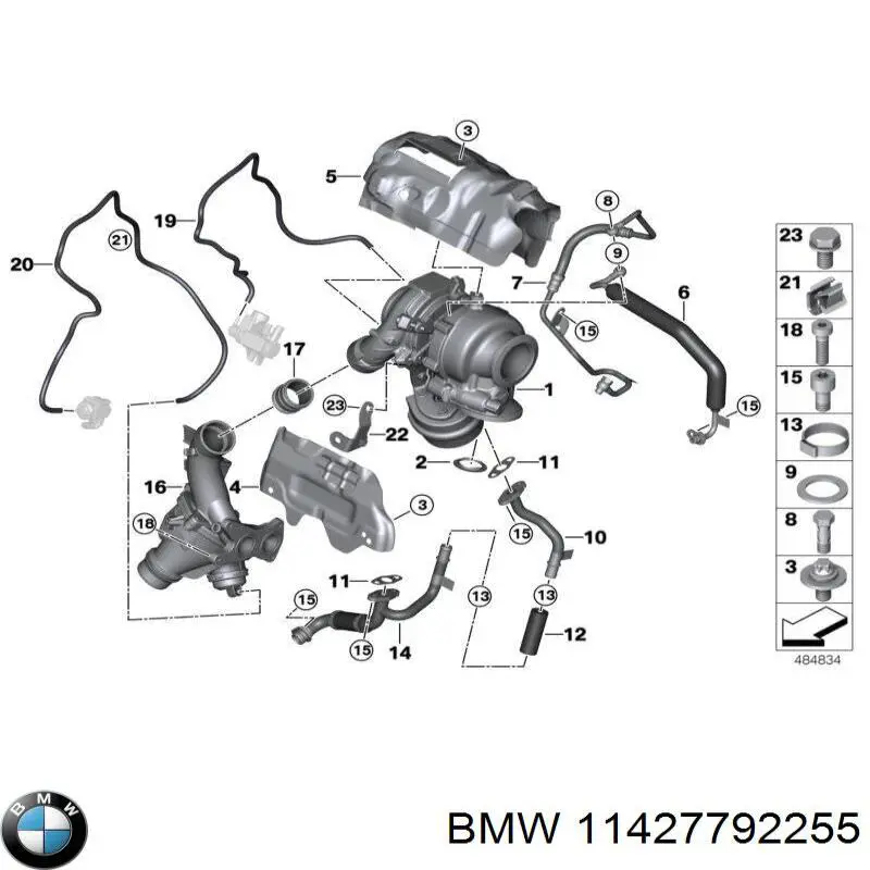 Болт 11427792255 BMW