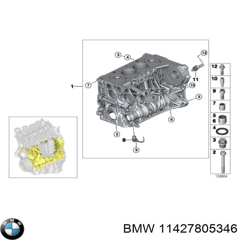 Фильтр очистки масла центробежный BMW 11427805346 цена, от 36.06 USD