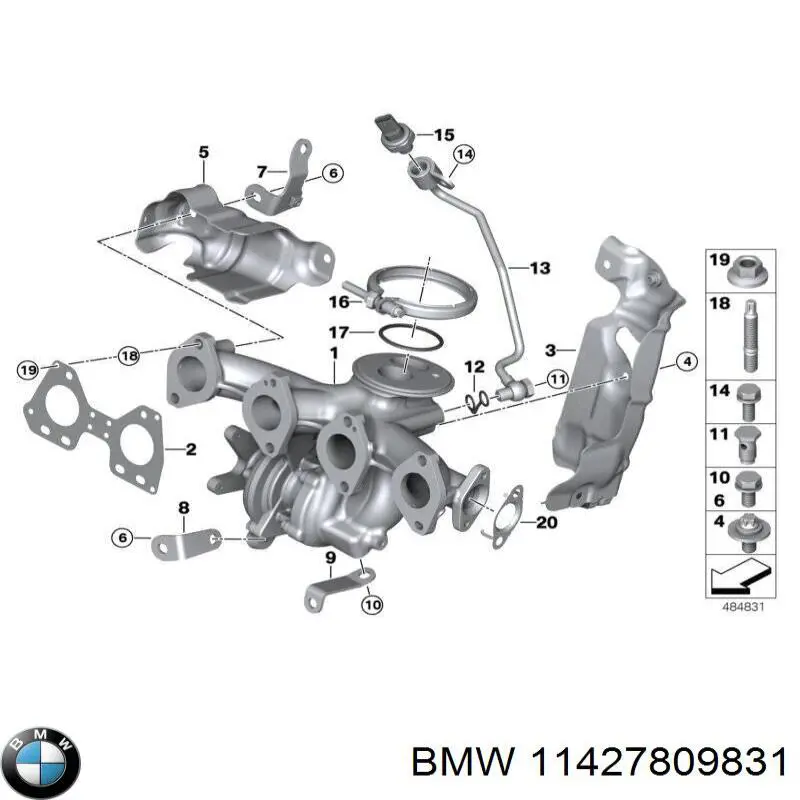 Прокладка адаптера масляного фильтра BMW 11427809831 цена, от 15.20 USD