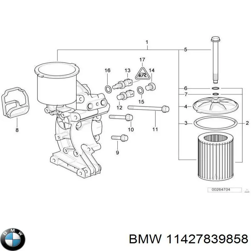 Купить 11427839858 BMW Корпус масляного фильтра