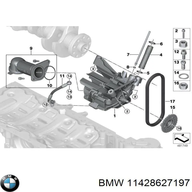 Болт 11428627197 BMW