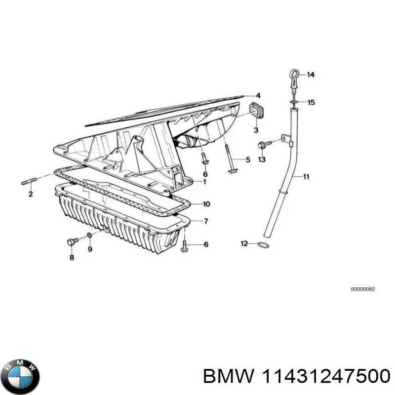 Щуп масляный 11431247500 BMW