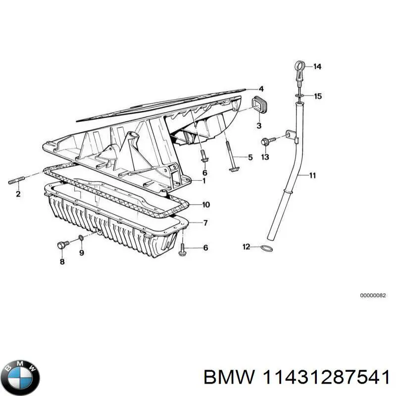 Уплотнительное кольцо маляного щупа на BMW 5 (E34) купить.