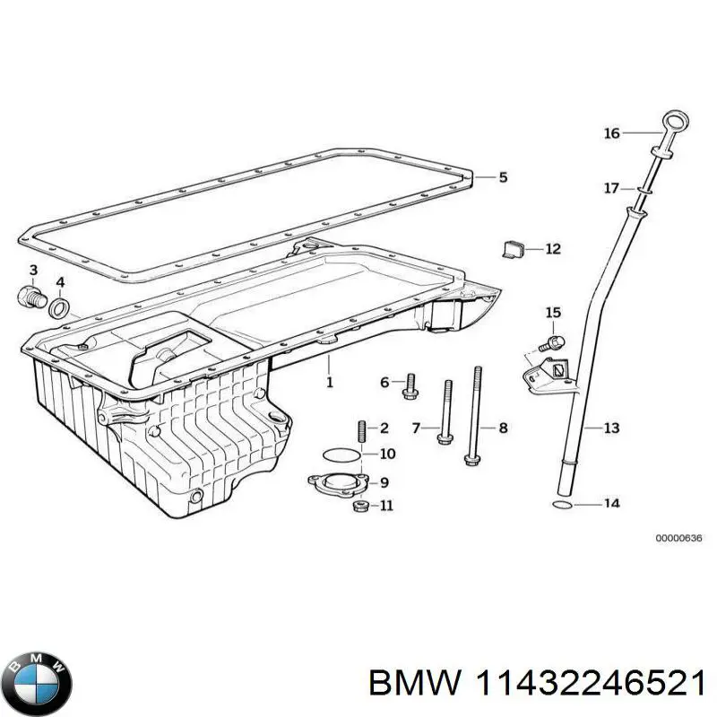 Щуп уровня масла на BMW 5  E34