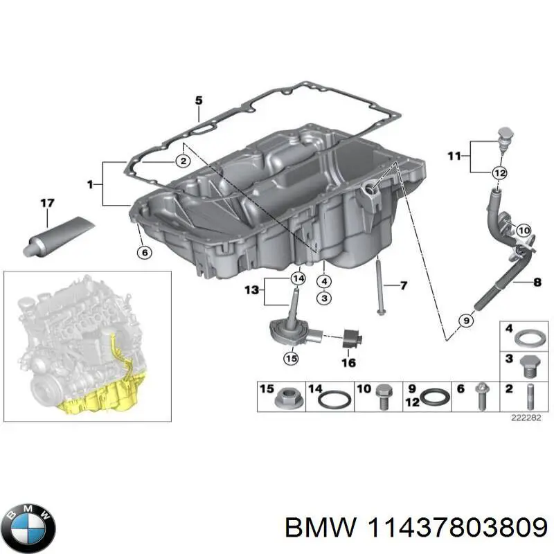 Щуп масляный 11437803809 BMW