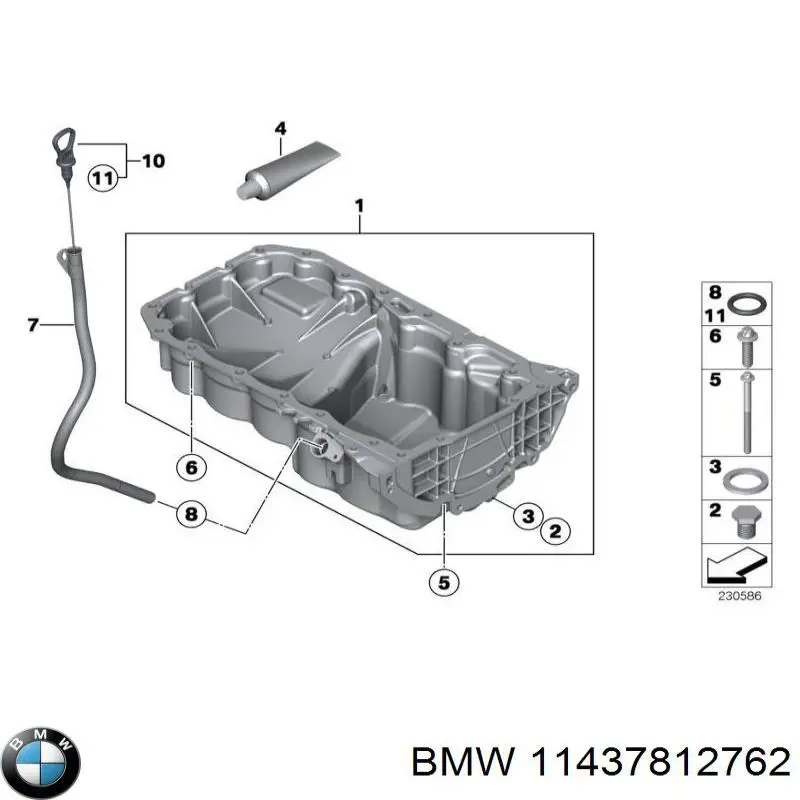 Щуп масляный 11437812762 BMW