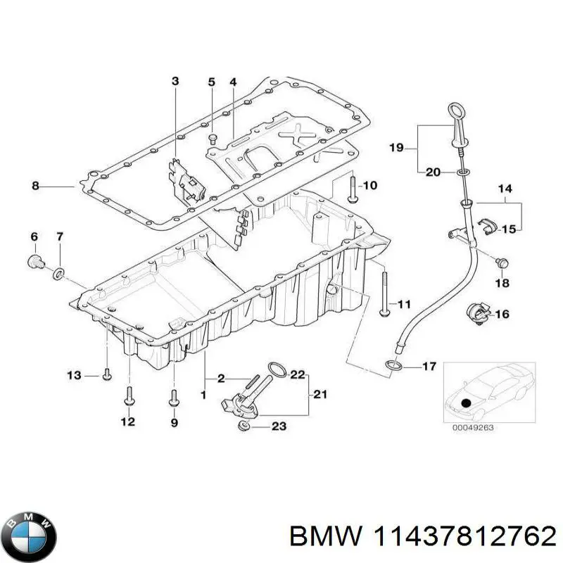 Купить 11437812760 BMW Индикатор уровня масла в двигателе