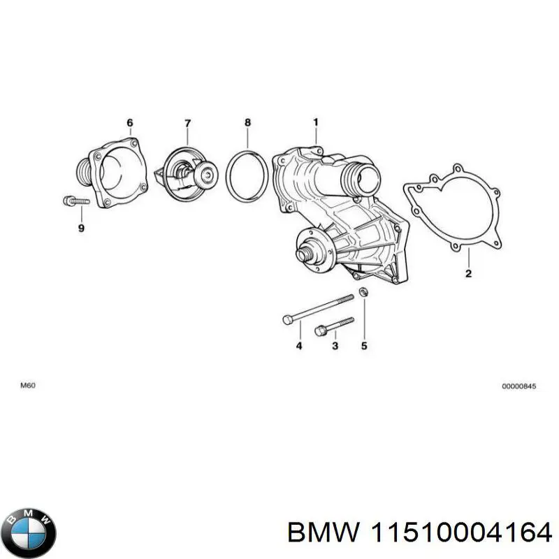 Купить 11510004164 BMW Насос охлаждения