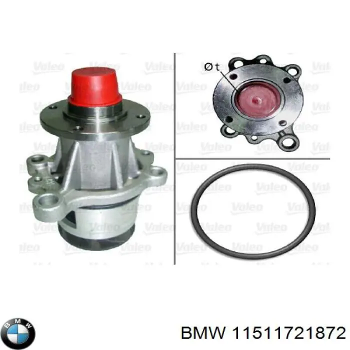 11511721872 BMW Насос водяной