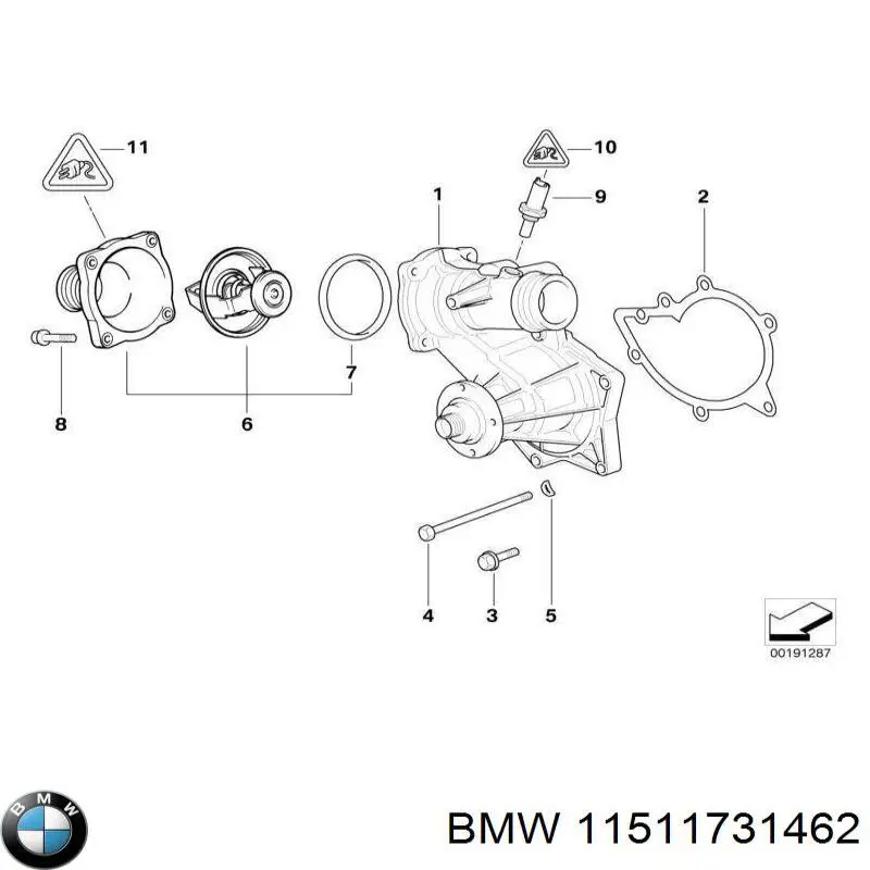 Прокладка водяной помпы BMW 11511731462 цена, от 3.15 USD