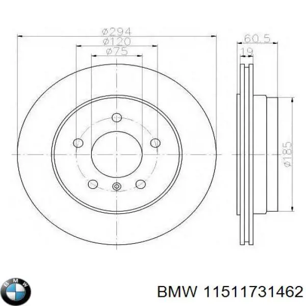 Купить 11511731462 BMW Прокладка водяной помпы
