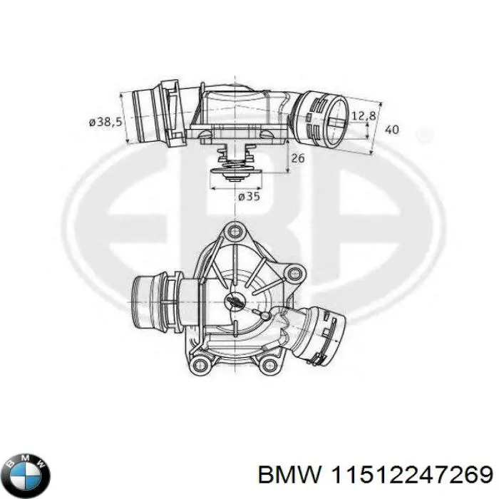 Термостат в сборе BMW 11512247269