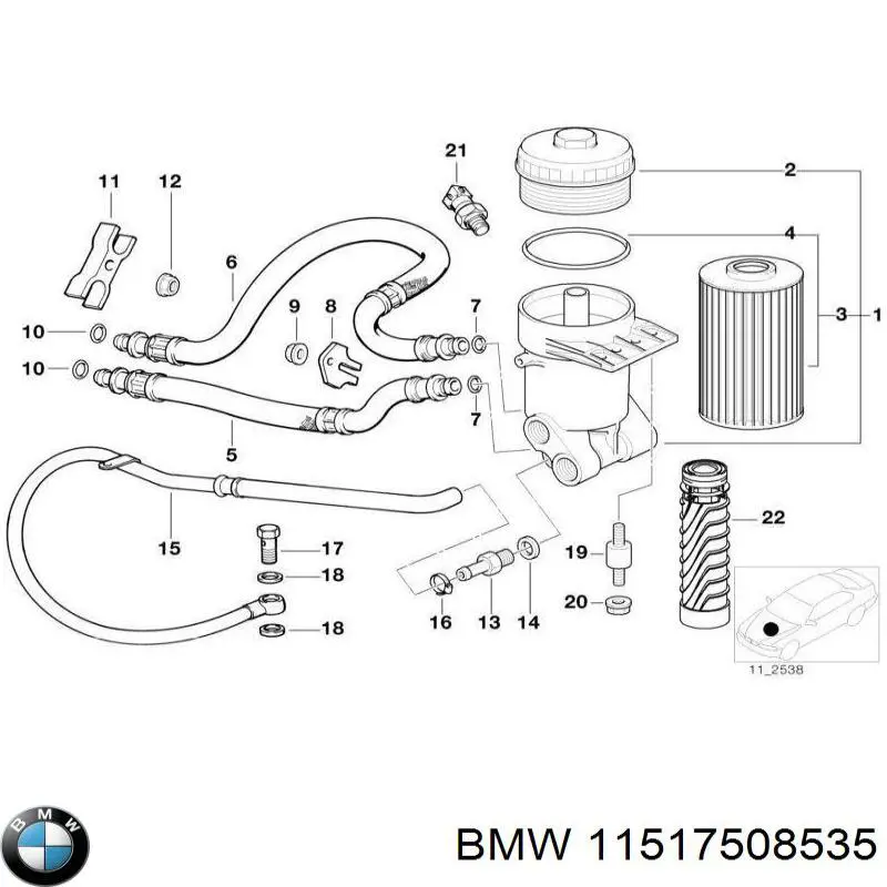 Прокладка водяного насоса на BMW 5  E60