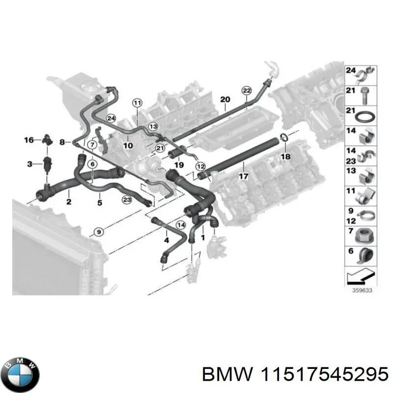Шкив помпы водяного насоса BMW 11517545295 цена, от 93.42 USD