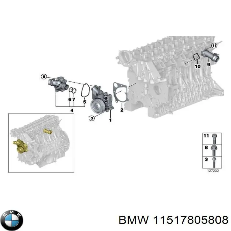 Купить 11517805808 BMW Насос охлаждения