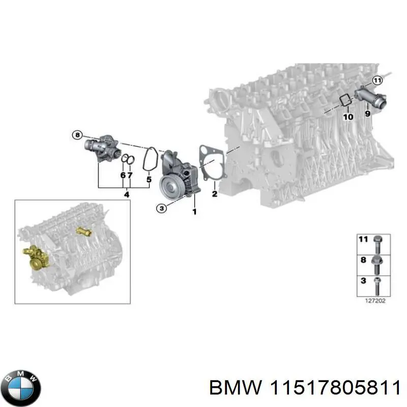 Термостат 11517805811 BMW