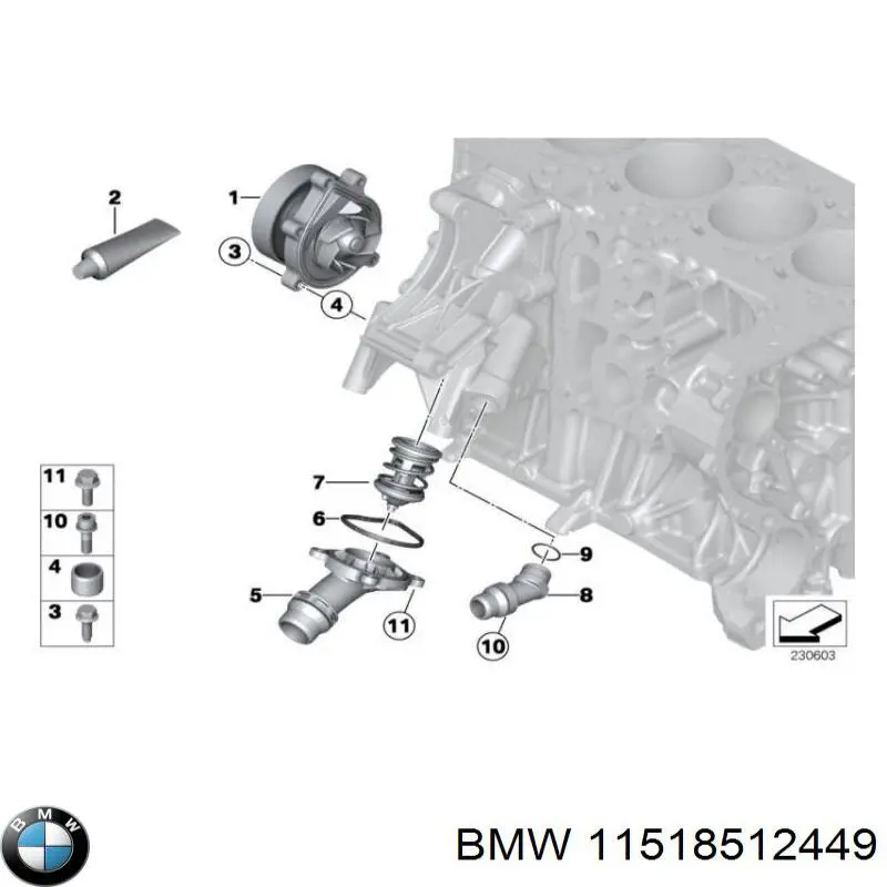 Болт крепления переднего рычага 11518512449 BMW