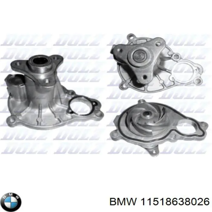 Bomba de agua 11518638026 BMW