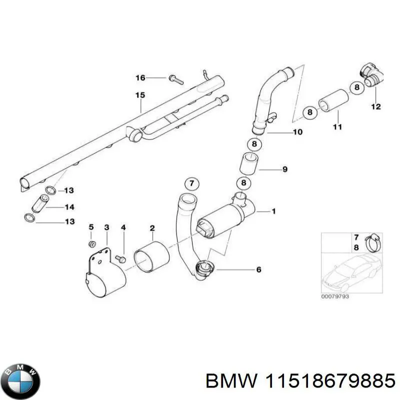 Водяной насос охлаждения электро дополнительный BMW 11518679885 цена, от 41.71 USD