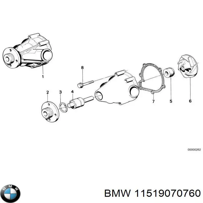 Купить 11519070760 BMW Насос охлаждения