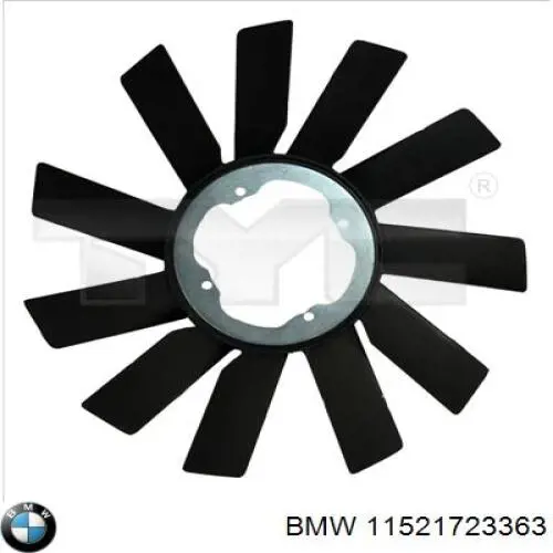 Вентилятор (крыльчатка) радиатора охлаждения BMW 11521723363
