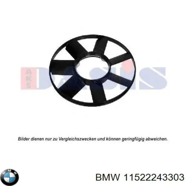 11522243303 BMW ventilador (roda de aletas do radiador de esfriamento)