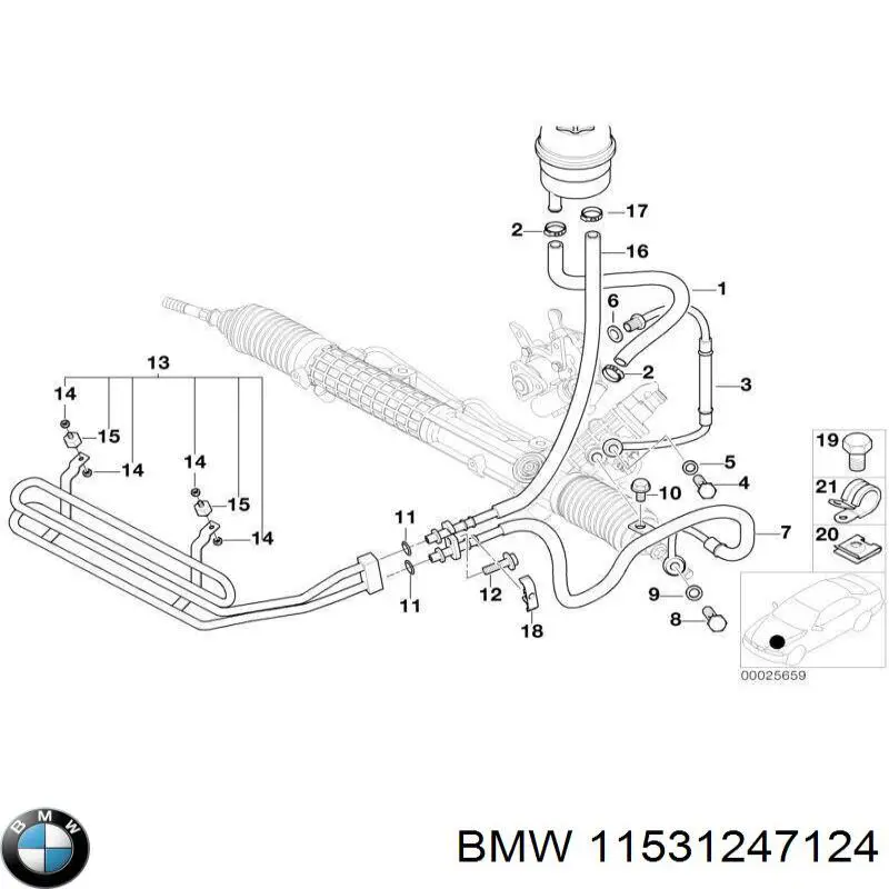 Купить 11531247124 BMW Прокладка фланца системы охлаждения
