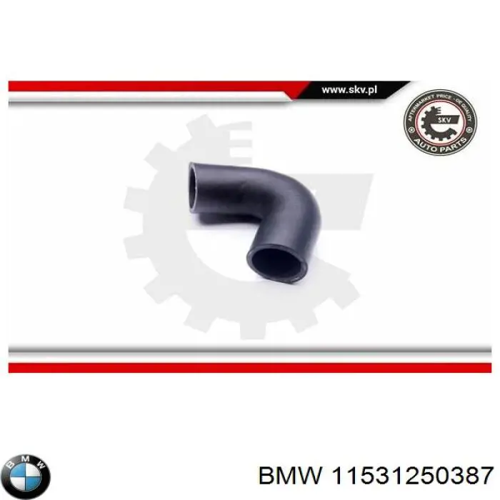 11531250387 BMW шланг (патрубок системы охлаждения)