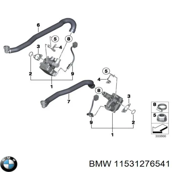 Шланг радиатора охлаждения BMW 11531276541 цена, от 5.87 USD