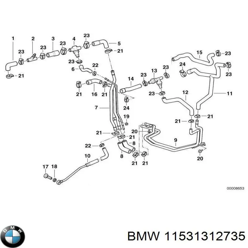 Купить 11531312735 BMW 