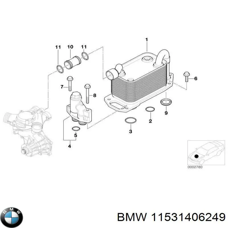 Купить 11531406249 BMW 