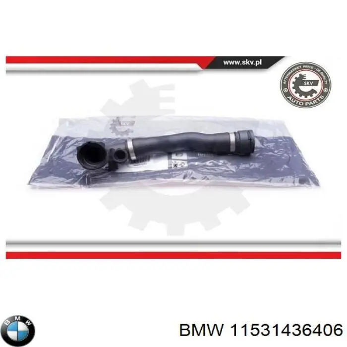 Патрубок радиатора 11531436406 BMW