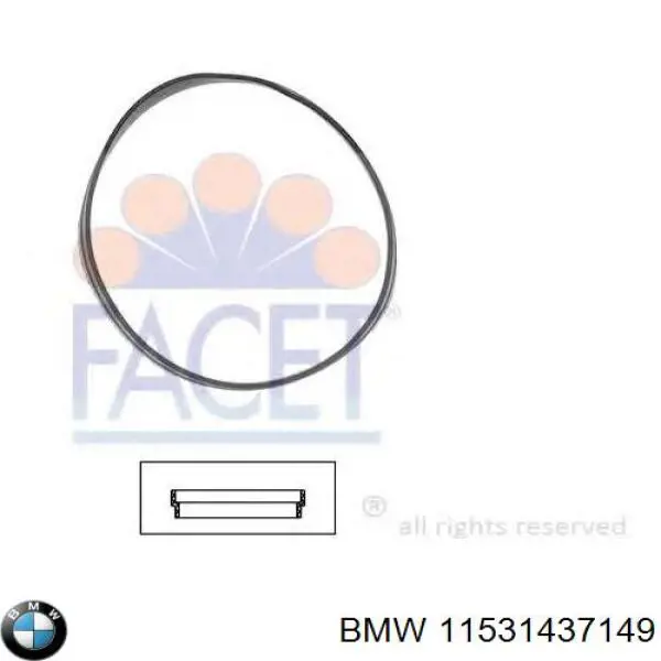 Купить 11531437149 BMW Прокладка корпуса термостата
