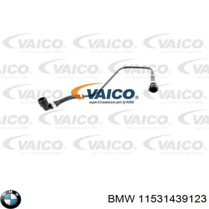11531439123 BMW Шланг расширительного бачка верхний