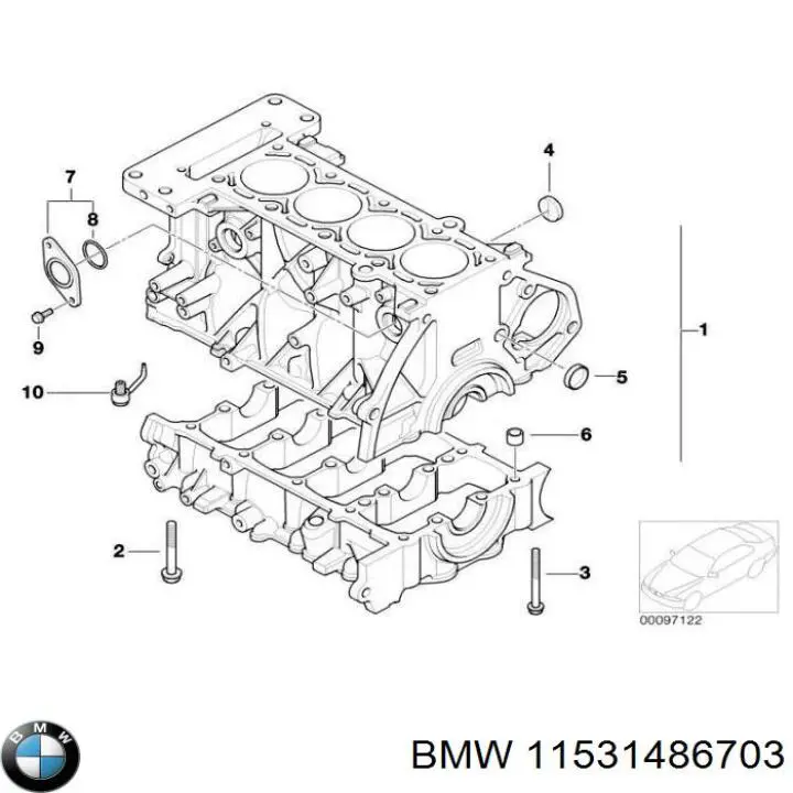 Крышка (пробка) радиатора BMW 11531486703
