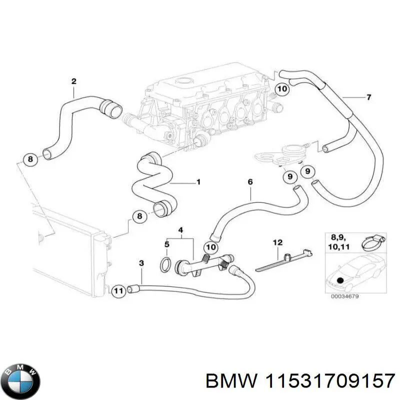Прокладка водяной помпы BMW 11531709157 цена, от 3.51 USD