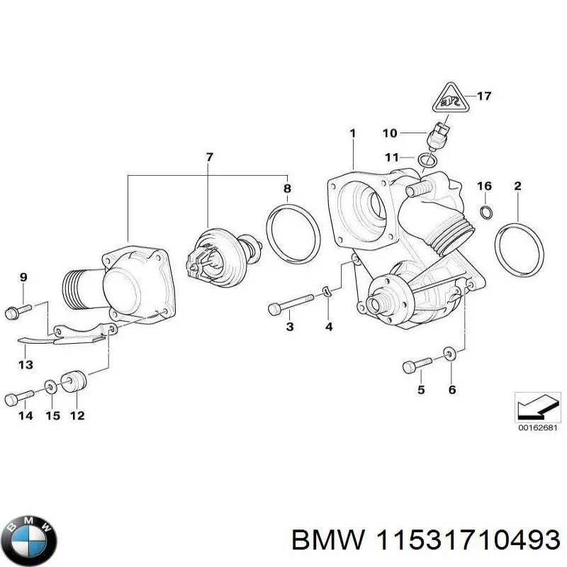 Купить 11531710493 BMW 